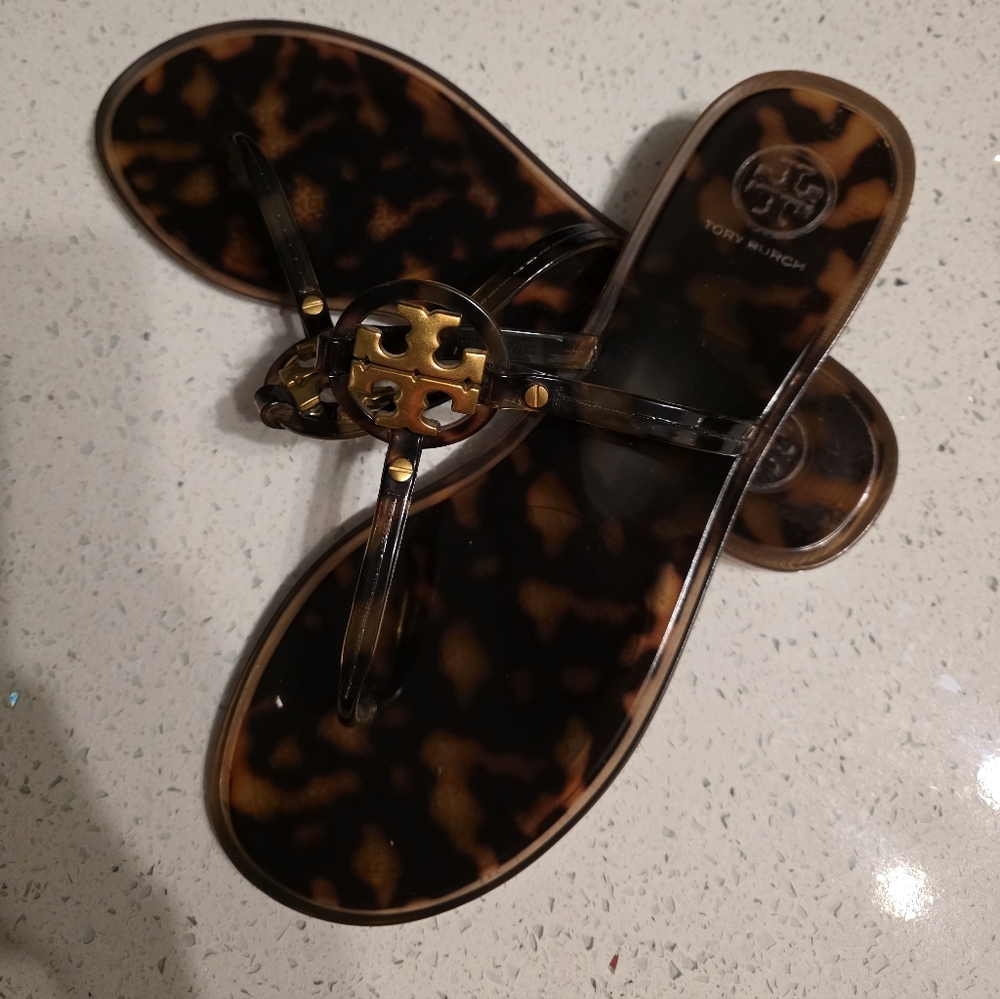 Tory Burch Tortoise Shell Sandals - image 2